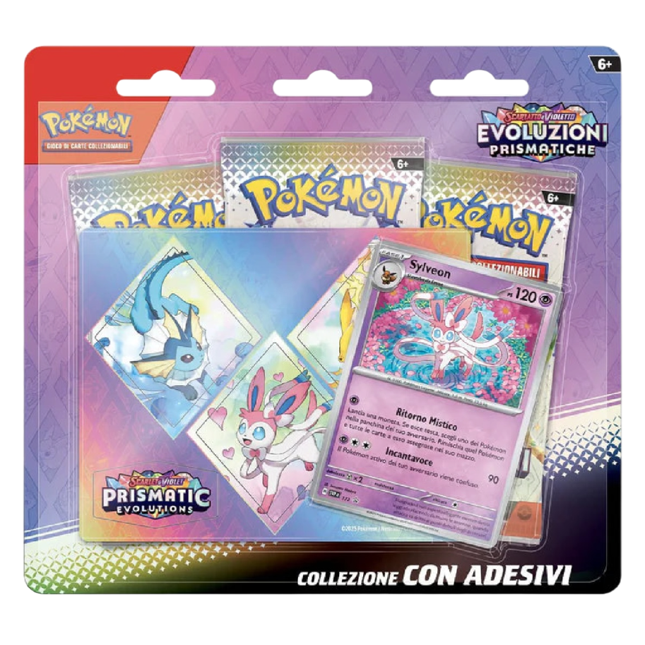 Scarlatto & Violetto – Evoluzioni Prismatiche - Collezione con Adesivi – Sylveon (ITA) 🇮🇹