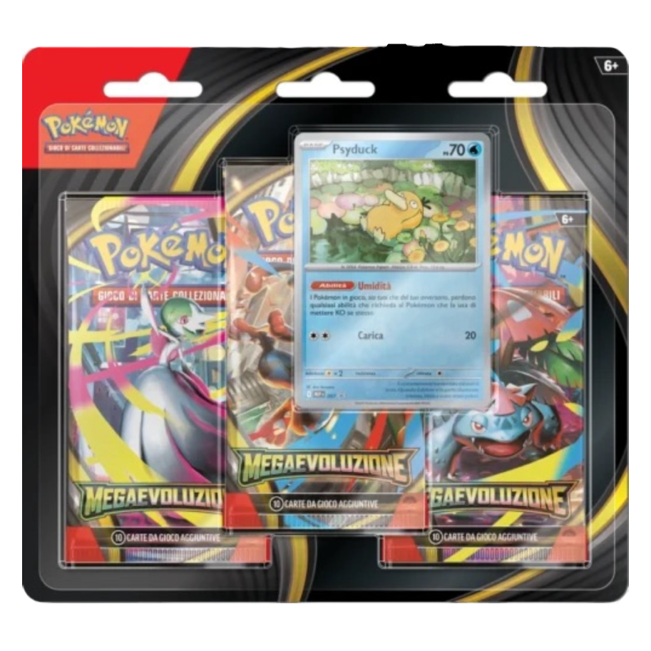 Megaevoluzione - Blister 3 pack Psyduck- (ITA)🇮🇹