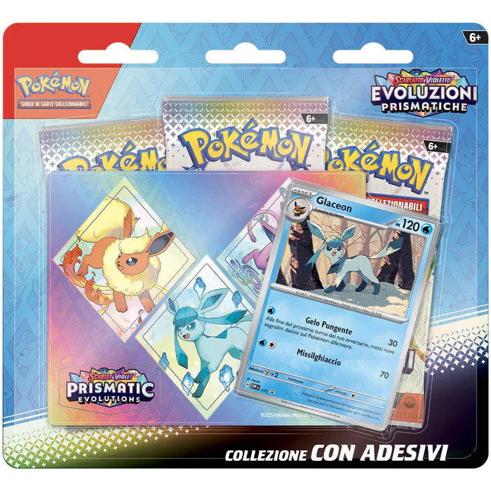 Scarlatto & Violetto – Evoluzioni Prismatiche - Collezione con Adesivi – Glaceon (ITA) 🇮🇹