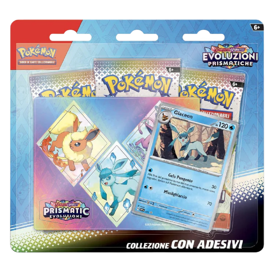 Scarlatto & Violetto – Evoluzioni Prismatiche - Collezione con Adesivi – Glaceon (ITA) 🇮🇹