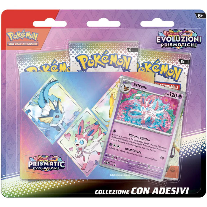Scarlatto & Violetto – Evoluzioni Prismatiche - Collezione con Adesivi – Sylveon (ITA) 🇮🇹